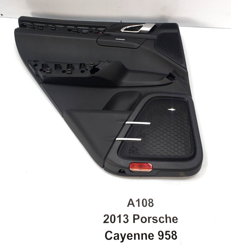 ✅ 2011-2018 OEM Porsche Cayenne 958 Rear Driver Side Interior Door Panel Black