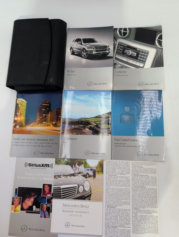2012 MERCEDES-BENZ M CLASS 350 550 ML63 AMG OWNERS MANUAL & NAVIGATIO WITH CASE