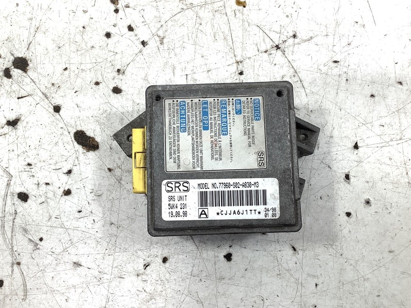 96-00 Honda Civic SRS Module Computer 77960-S02-A830-M3 OEM