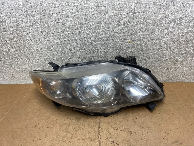 2009 to 2010 Toyota Corolla Right Passenger Rh Black Headlight DEPO X8994 DW