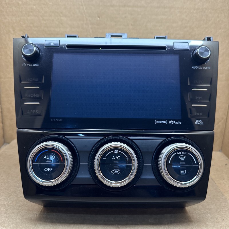 2018 SUBARU FORESTER RADIO DISPLAY SCREEN & TEMPERATURE CONTROL 86431SG670