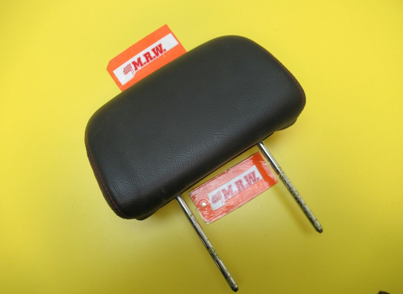 SEAT HEADREST HEAD REST FRONT BLACK RED LEATHER BUCKET for 03-06 HYUNDAI TIBURON