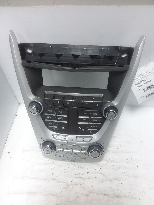 Radio And Temperature Control Panel AM FM XM CD MP3 Fits 10-11 TERRAIN 22766841