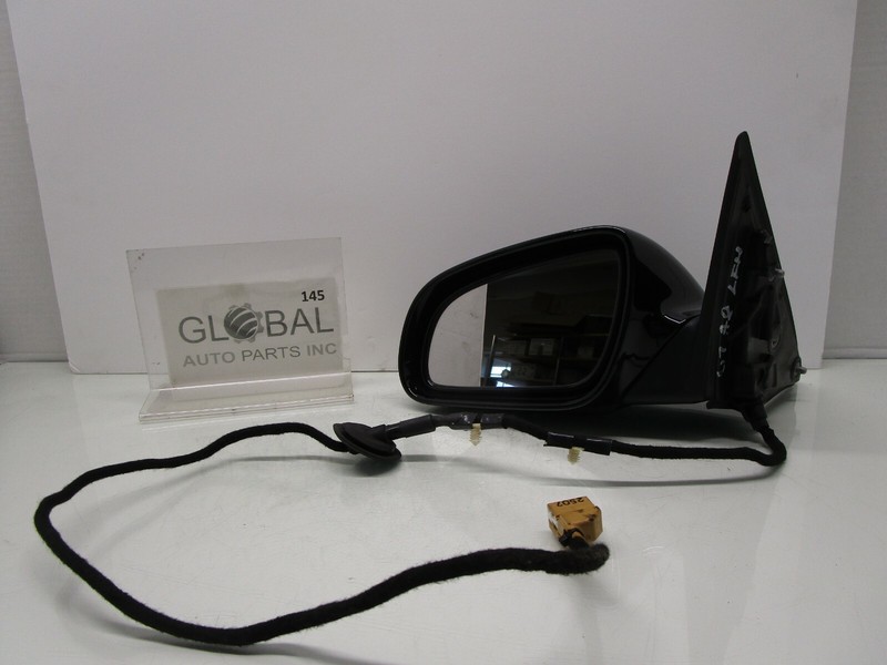 04-07 AUDI A8 QUATTRO LEFT DRIVER SIDE REAR VIEW MIRROR BLACK OEM