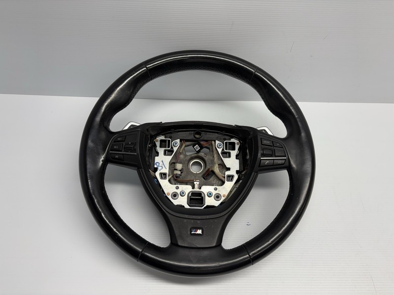 13-18 BMW F06 F10 F12 F13 M5 M6 LEATHER STEERING WHEEL PADDLE SHIFTERS