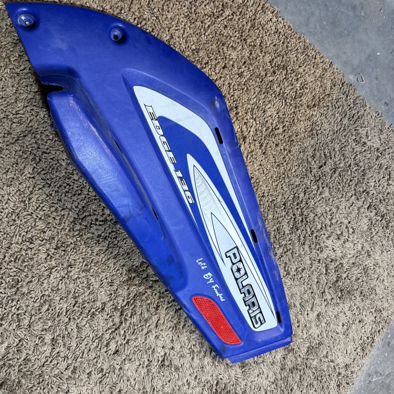 2004 Polaris Frontier Touring Edge 2 Up Snowmobile Rear Left Tunnel Body Plastic