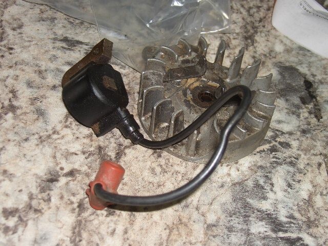 Husqvarna 50 rancher coil and flywheel READ AD chainsaw part Bin 742