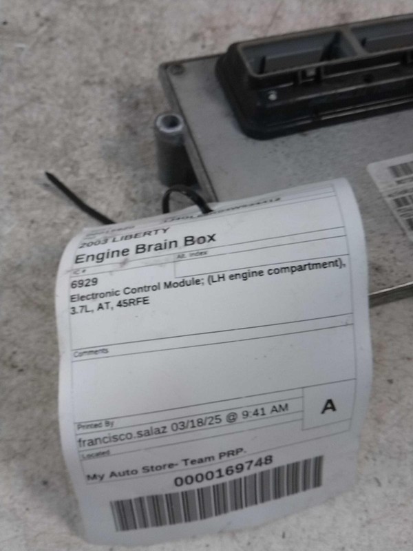 2003 Jeep Liberty Engine Control Module ECM 56044623AE OEM Used 165K Miles