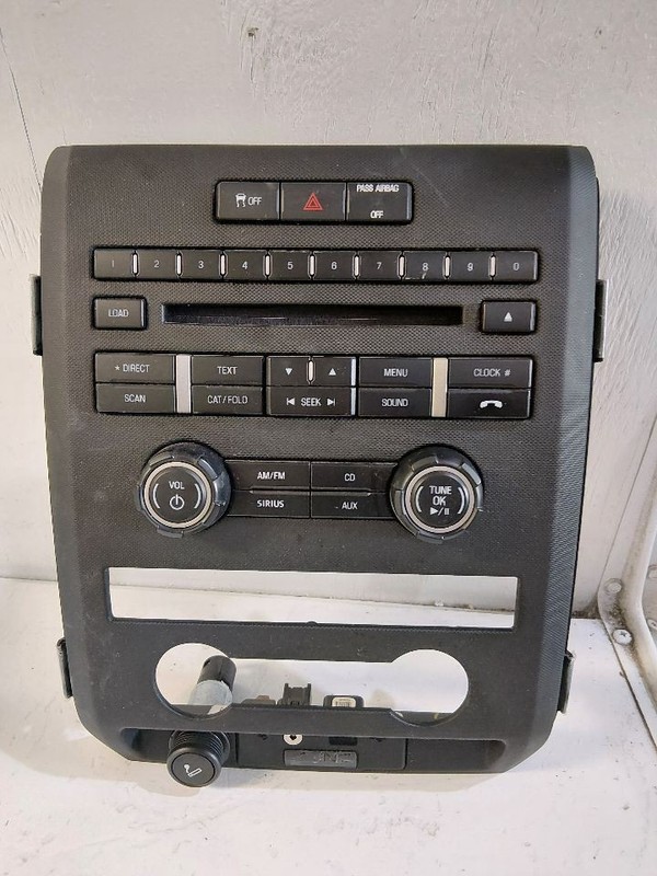 2011 Ford F150 Radio Control Panel w/o 8" Touch Screen ID BL3T-18A802-HD