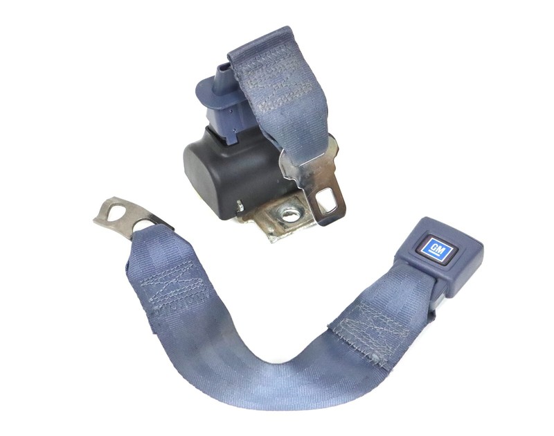 1982-1984 Camaro Dark Royal Blue Rear Seat Lap Belt w/ Receiver USED GM