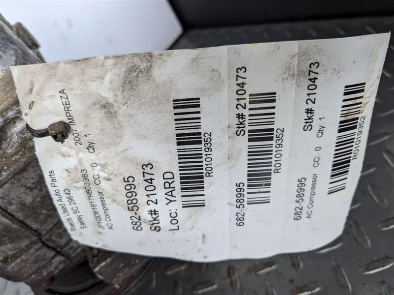 AC Compressor Fits 04-07 IMPREZA 1019352
