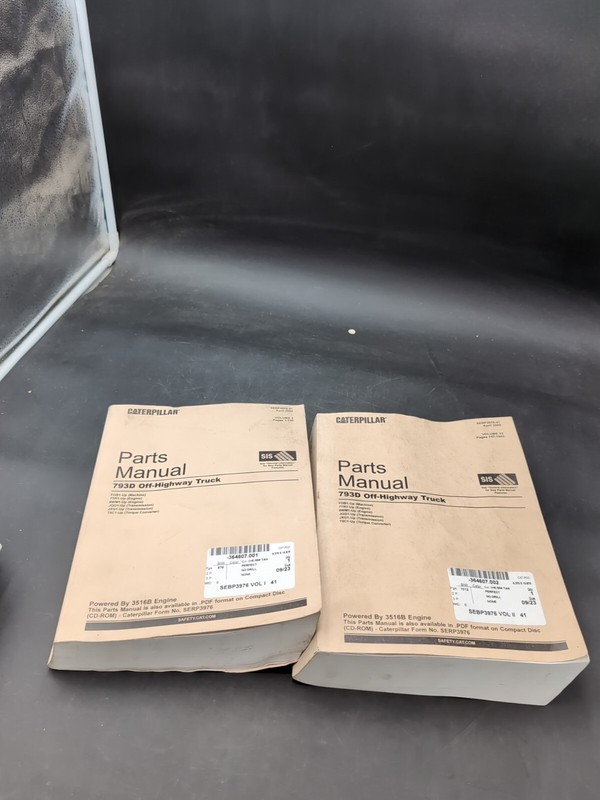 CAT Caterpillar 793D Off-Highway Truck Parts Manual Catalog Books FDB1-UP Set