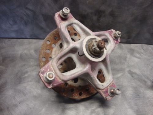 1985 Suzuki Quad Racer ATV LT250 LT 250 R Left Wheel Spindle Rotor Hub Front J7