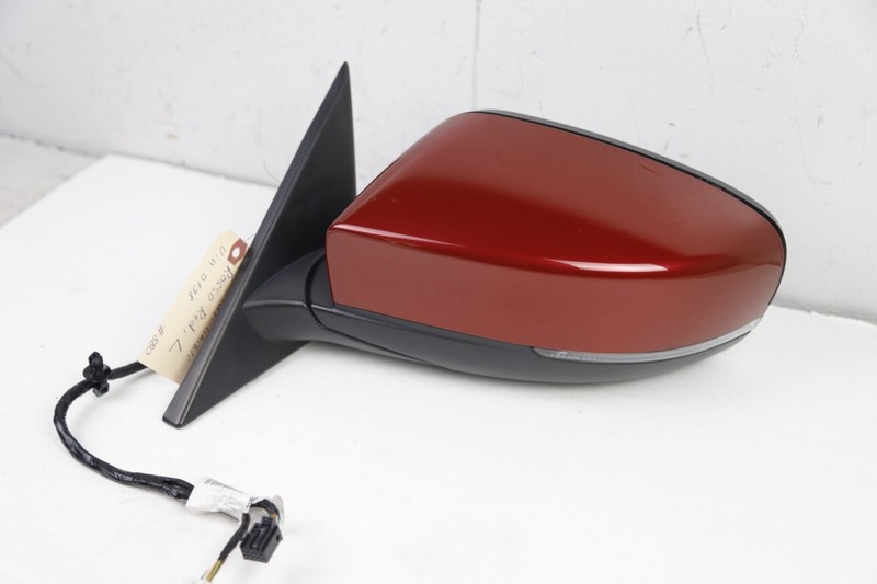 14-17 Maserati Ghibli Driver Side Door Mirror Glass Fold Blind Heated Red 52k