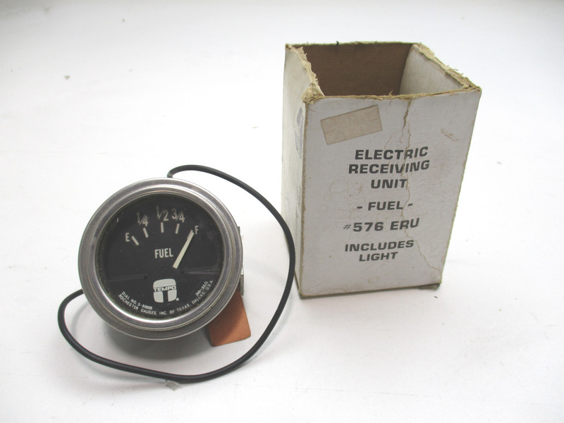 Tempo 576 ERU Marine Boat Fuel Gauge Receiving Unit with Light