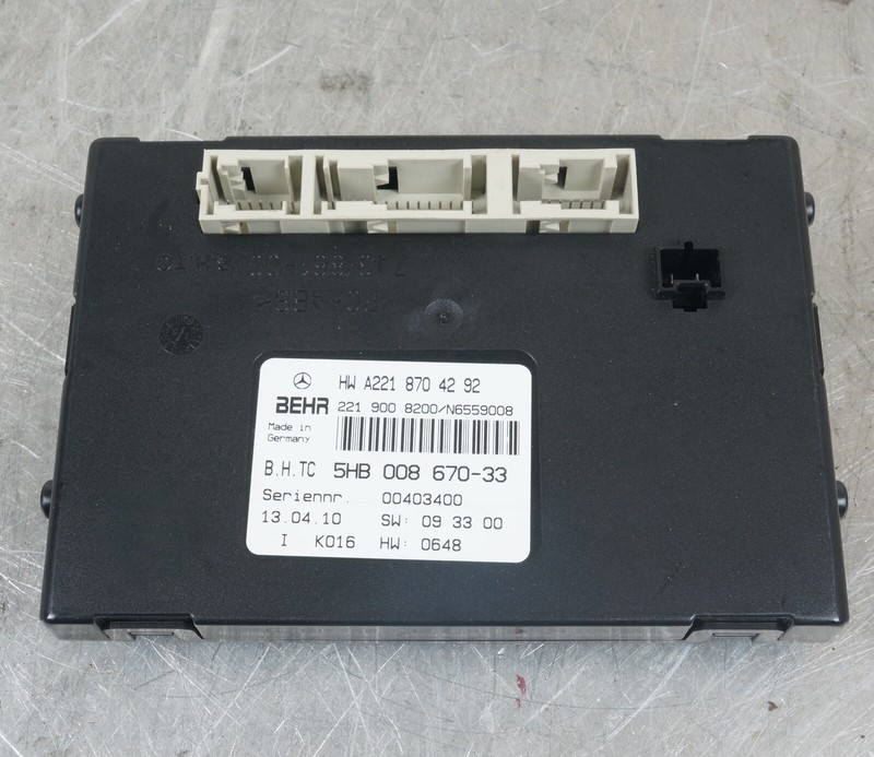 07-14 Mercedes W216 CL550 S550 AC A/C Heater Control Module 2218704192 OEM