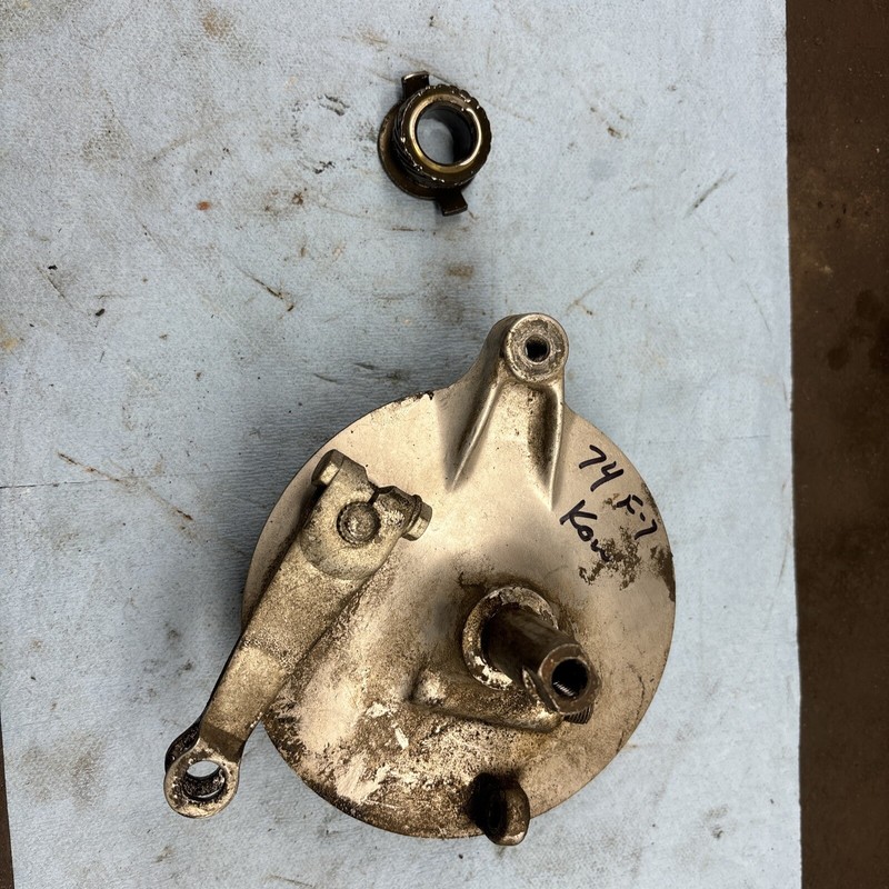 1974 74 KAWASAKI F7 175 Cc Vintage Motorcycle Front Brakes Wheel Hub