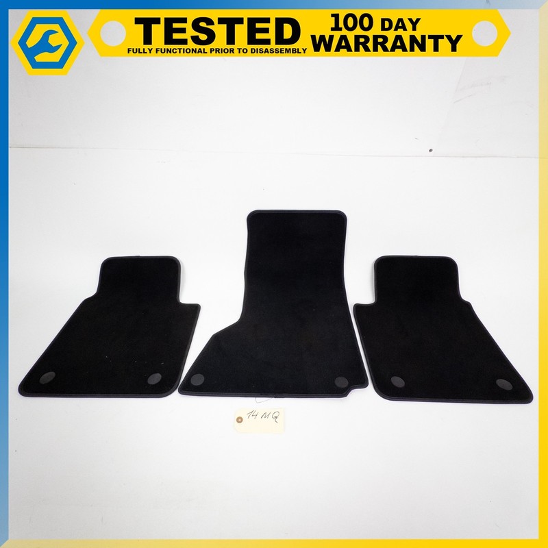 14-19 MASERATI QUATTROPORTE FRONT & REAR FLOOR MAT CARPET COVER SET OF 3 OEM