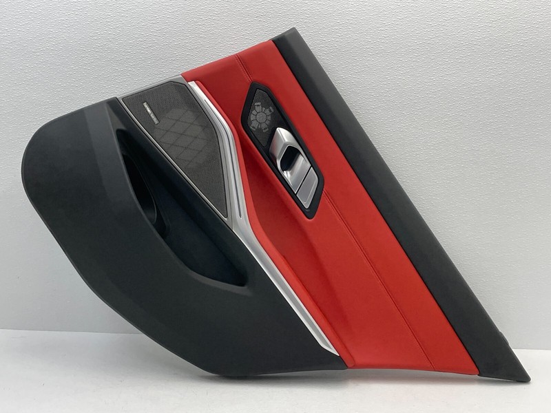 2021-2024 BMW M3 G80 Rear Right Passenger Interior Door Panel Trim Red 1473 OEM