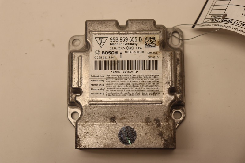 2015-2016 PORSCHE MACAN AIR BAG SRS RESTRAINT SAFETY CONTROL MODULE UNIT OEM