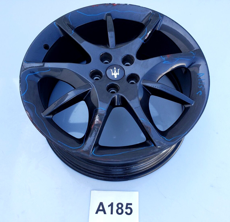 ✅ 13-19 OEM Maserati GranTurismo Front Alloy Wheel Black Rim 8.5Jx20EH2 ET52