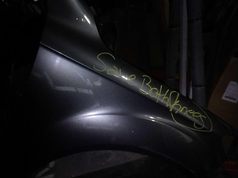 2014 AUDI Q7 Right Fender Grey Used OEM 403283 58000 Miles SUV Part