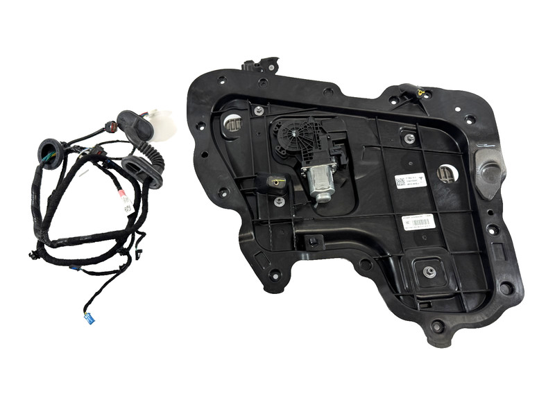 📌 17-23 TESLA M3 REAR LEFT DRIVER INNER CLOSEOUT W/ WINDOW REGULATOR OEM
