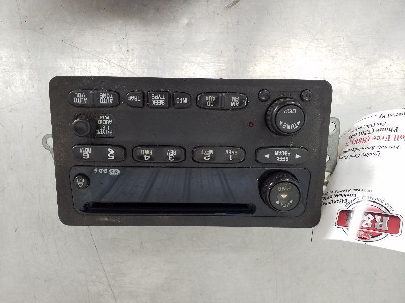 Audio Equipment Radio Am-fm-stereo-cd Player Opt UN0 Fits 00-01 IMPALA 189434