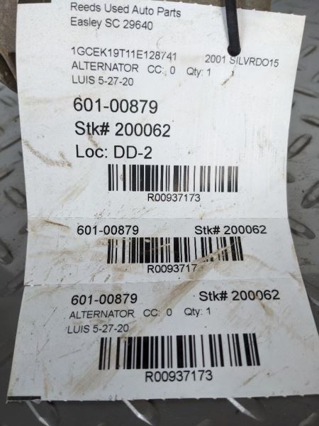 Alternator 105 Amp ID 10480326 Fits 01-04 ASTRO 937173