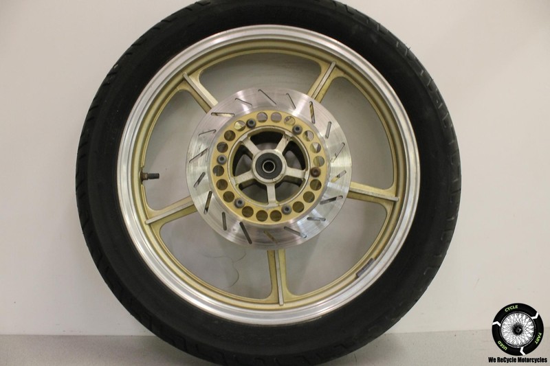 1986 Yamaha Virago 700 XV700 FRONT WHEEL RIM W BRAKE DISCS XV 86