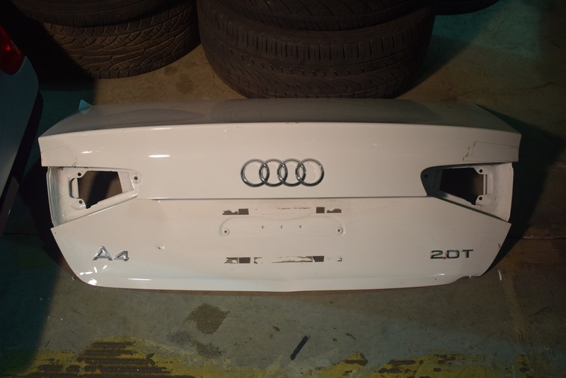 2009 2010 2011 2012 AUDI A4 B8 - TRUNK LID WHITE OEM