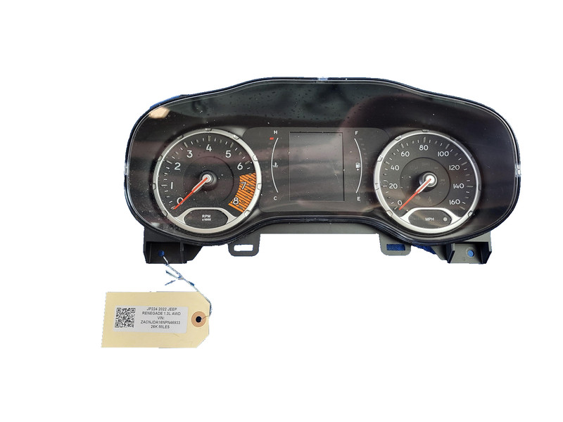 2022 JEEP RENEGADE Speedometer Cluster 26k Miles OEM 735759407 1.3L AWD