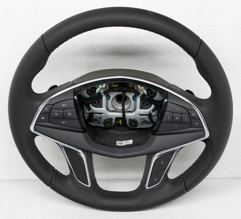 OEM Steering Wheel For Cadillac XT5 Black Leather 84599945