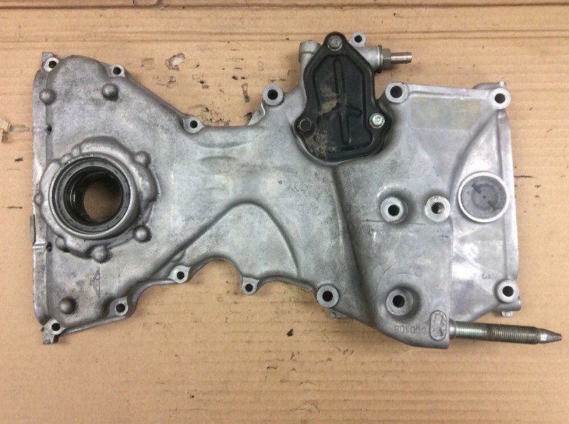 06-11 Civic 1.8L Engine Oil Pump Timing Chain Cover Motor Case Side Lid OEM