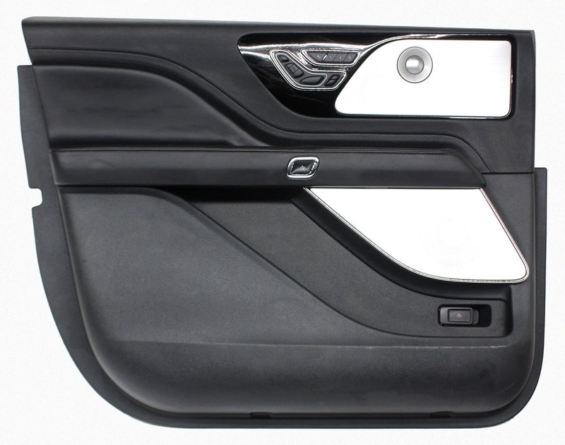 OEM Left Driver Side Front Door Trim For Lincoln Aviator Black with Orange