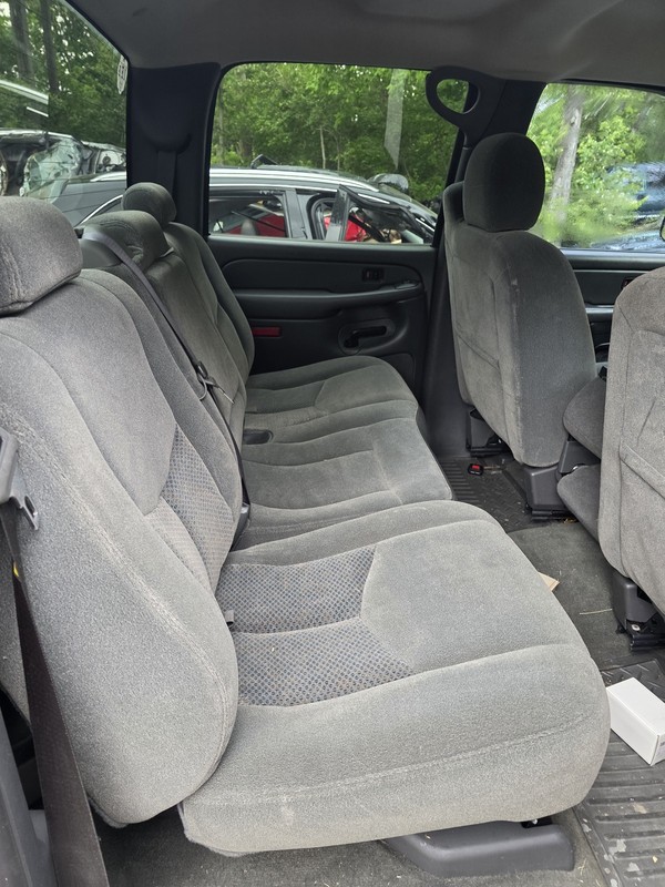 2003 2004 2005 2006 2007 Chevrolet Silverado Rear Seat Crew Cab Gray Clean Oem