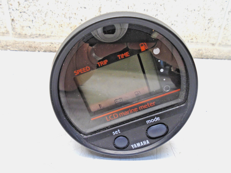 W4 Yamaha LCD Marine Meter Gauge Speed/Fuel Time/Voltage OEM