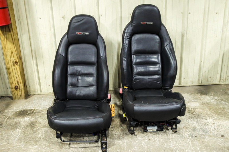 05-13 Chevrolet C6 Z06 Corvette Front LH&RH Leather Seat Set OEM *USED*