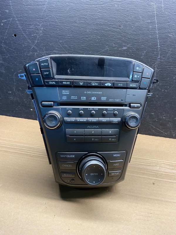 2007 to 2009 Acura Mdx Radio Stereo 6 CD Player Climate Control Pan OE AE4559 DG