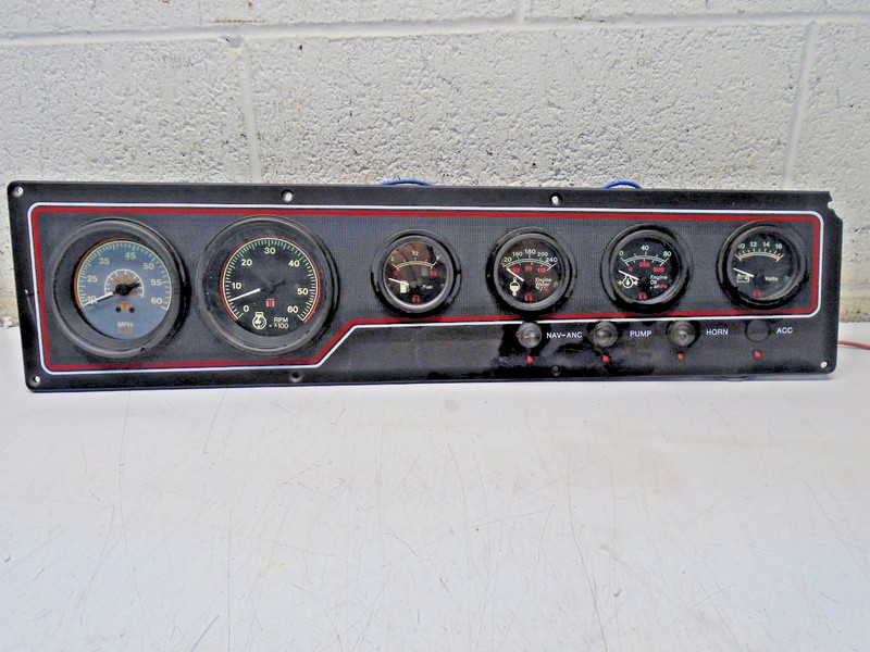 O1 TeleflexGauge Cluster MPH Fuel Volts Temp Oil RPM & More