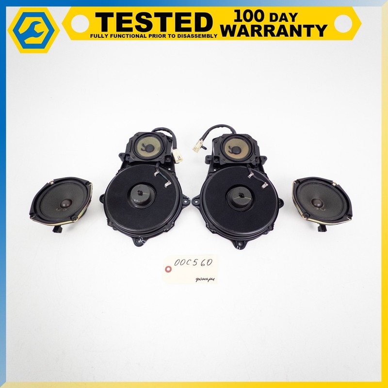 97-04 CHEVROLET CORVETTE C5 FRONT LEFT RIGHT SIDE BOSE DOOR RADIO SPEAKER SET OE