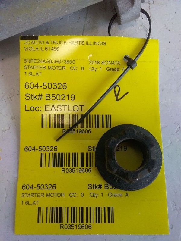 Starter Motor Turbo VIN 7 8th Digit Fits 14-17 20-23 FORTE 3519606