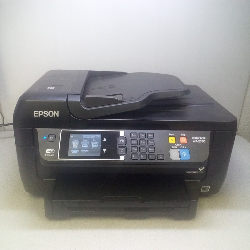 Epson Workforce WF-2760 All-In-One Wi-Fi InkJet Printer Scan Fax Machine