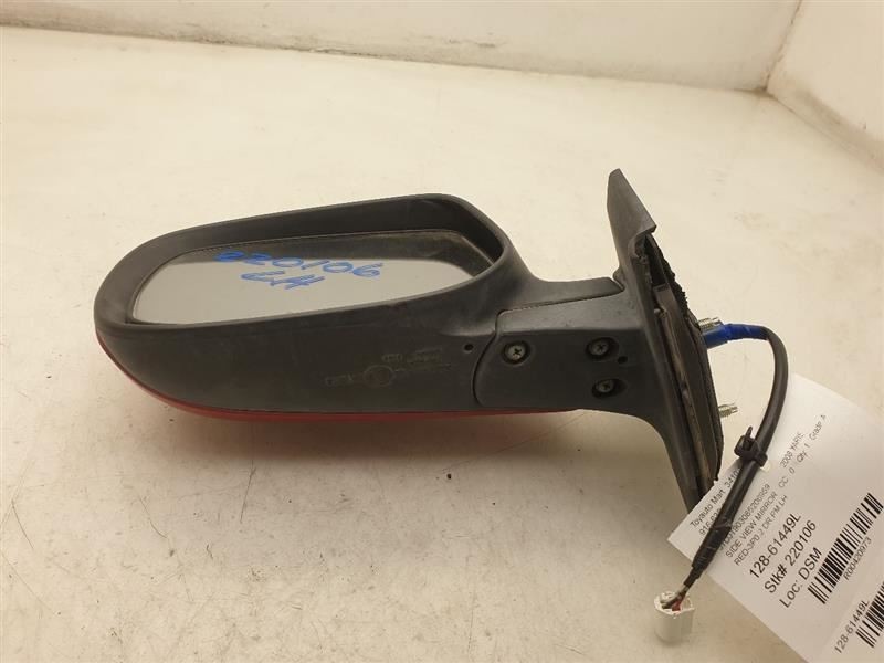06-11 TOYOTA YARIS 1.5L RED DRIVER SIDE VIEW MIRROR ASSEMBLY