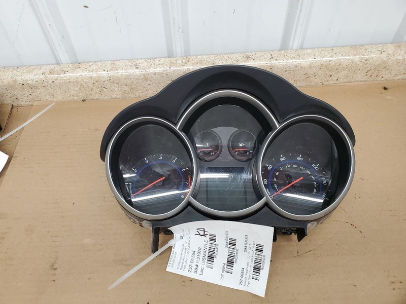 Speedometer MPH US Market With Black Cluster Opt B76 Fits 11 CRUZE 294036