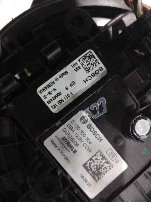 2017 VOLVO S90 HVAC Blower Motor OEM 31497372 Grey 116K Miles