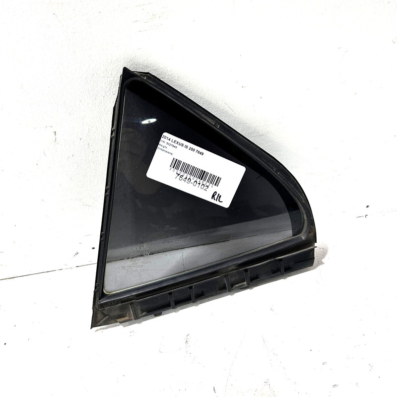 Rear Left Driver Side Door Window Quarter Glass Lexus IS250 2014-2015 OEM