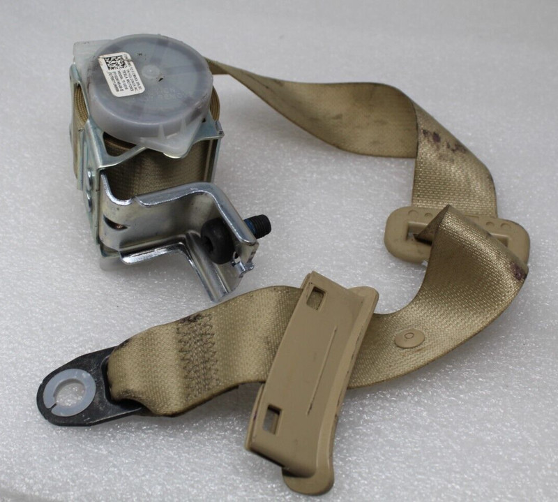 Tesla Model X Tan Rear 2nd Row Center Seat Belt Retractor 1036745-06-E OEM