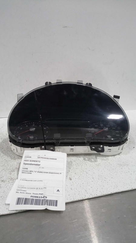 2020 KIA SORENTO Speedometer Gauge OEM Silver 94021C6BA0 62K Miles