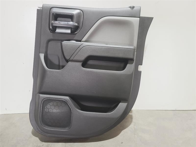 Passenger Rear Door Trim Panel Gray Cloth Fits 2016 SILVRDO15 564780